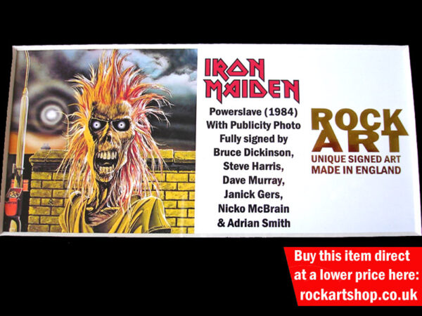 IRON MAIDEN FULLY AUTOGRAPHED MUSIC MEMORABILIA