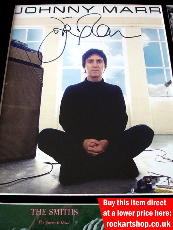 JOHNNY MARR AUTOGRAPHED PRINT
