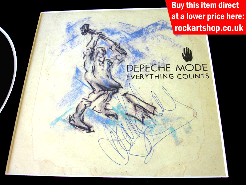 DEPECHE MODE DAVE GAHAN SIGNED EVERYTHING COUNTS