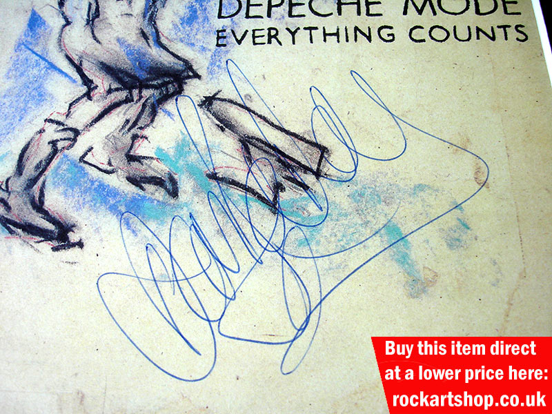 DEPECHE MODE DAVE GAHAN SIGNATURE