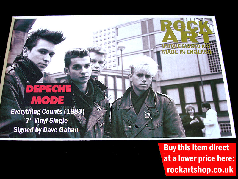 DEPECHE MODE SIGNED MUSIC MEMORABILIA