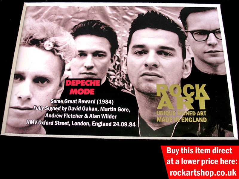 DEPECHE MODE SIGNED MUSIC MEMORABILIA