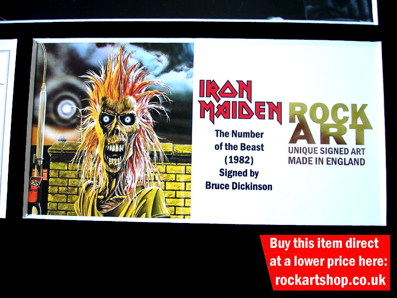 IRON MAIDEN AUTOGRAPHED MUSIC MEMORABILIA