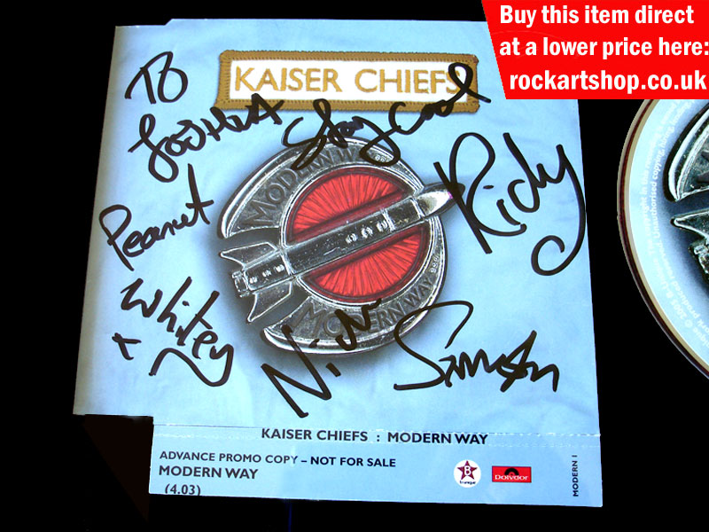 KAISER CHIEFS FULLY SIGNED MODERN WAY PROMO CD