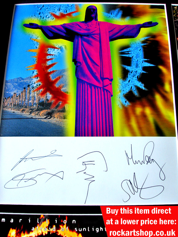 MARILLION FULLY SIGNED AFRAID OF SUNLIGHT MARILLION FULLY SIGNED AFRAID OF SUNLIGHT