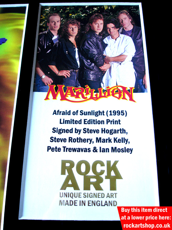 MARILLION AUTOGRAPHED MUSIC MEMORABILIA MARILLION AUTOGRAPHED MUSIC MEMORABILIA