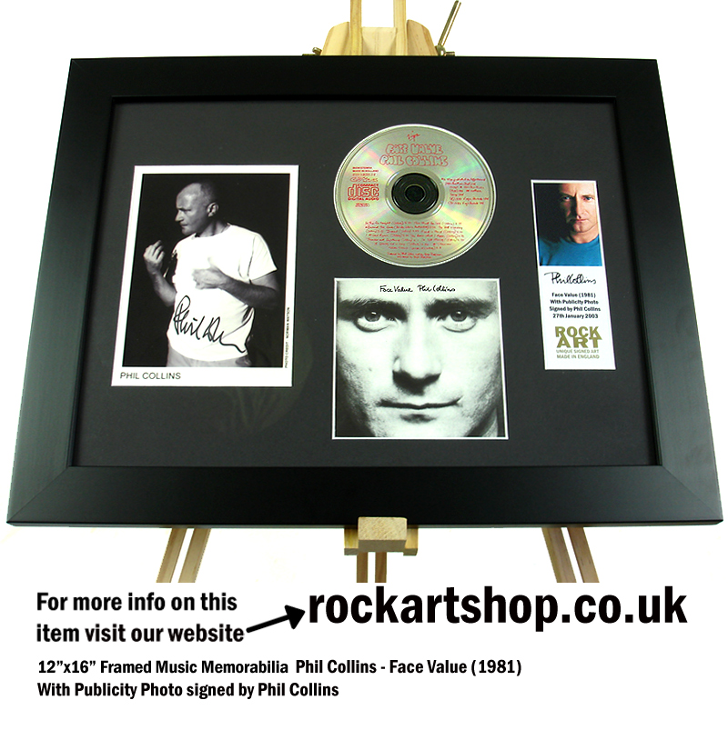 PHIL COLLINS AUTOGRAPHED MUSIC MEMORABILIA FACE VALUE SIGNED