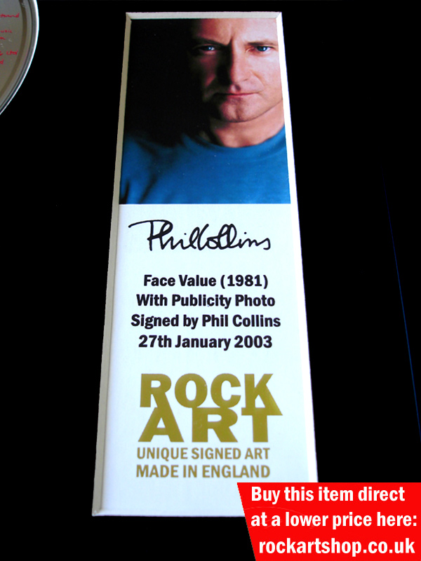 PHIL COLLINS AUTOGRAPHED MUSIC MEMORABILIA