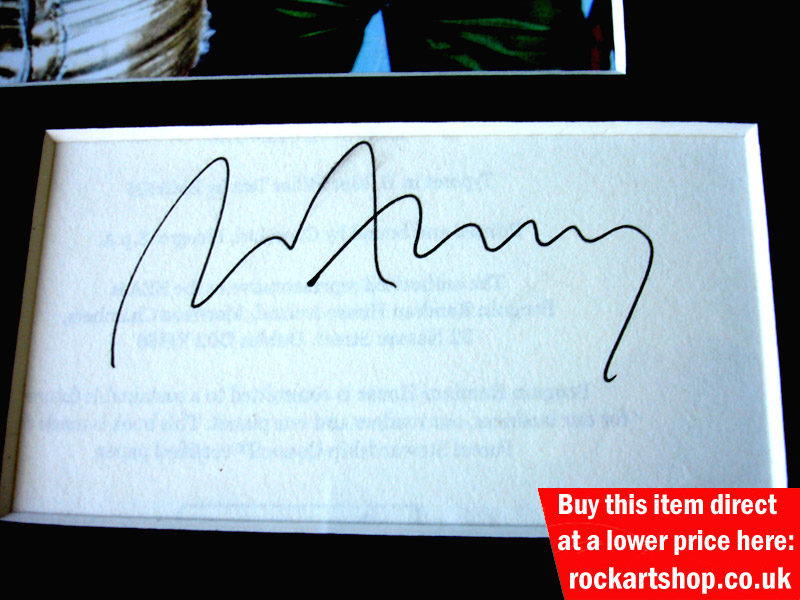 ROXY MUSIC BRYAN FERRY AUTOGRAPH