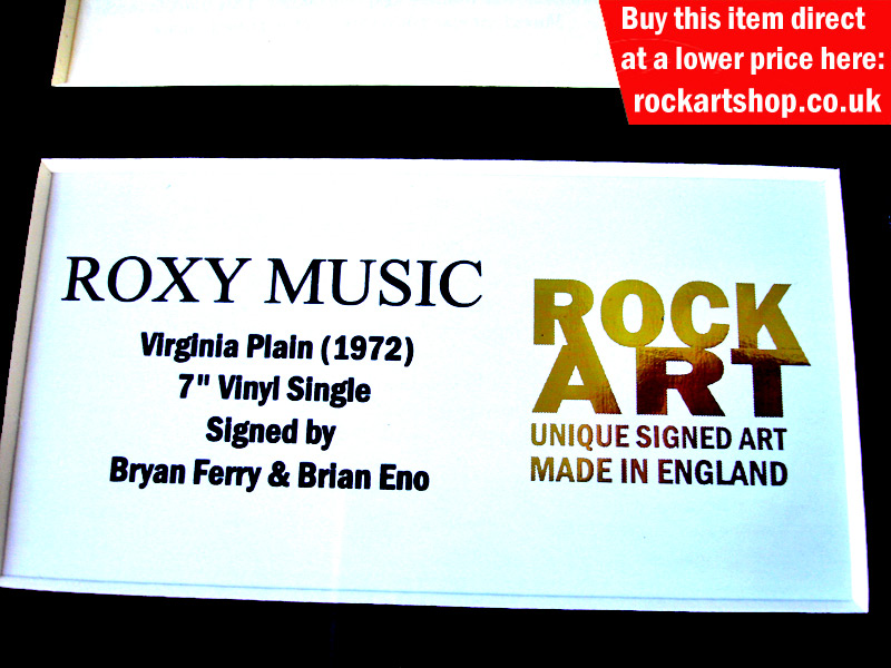 ROXY MUSIC AUTOGRAPHED MUSIC MEMORABILIA