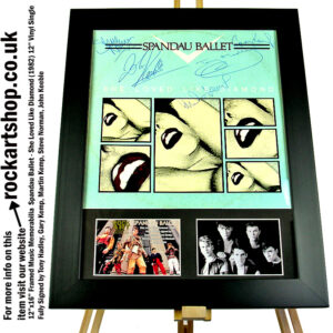 SPANDAU BALLET FULLY SIGNED TONY HADLEY +GARY+MARTIN +STEVE+JOHN