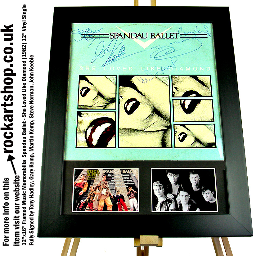 SPANDAU BALLET FULLY SIGNED TONY HADLEY +GARY+MARTIN +STEVE+JOHN