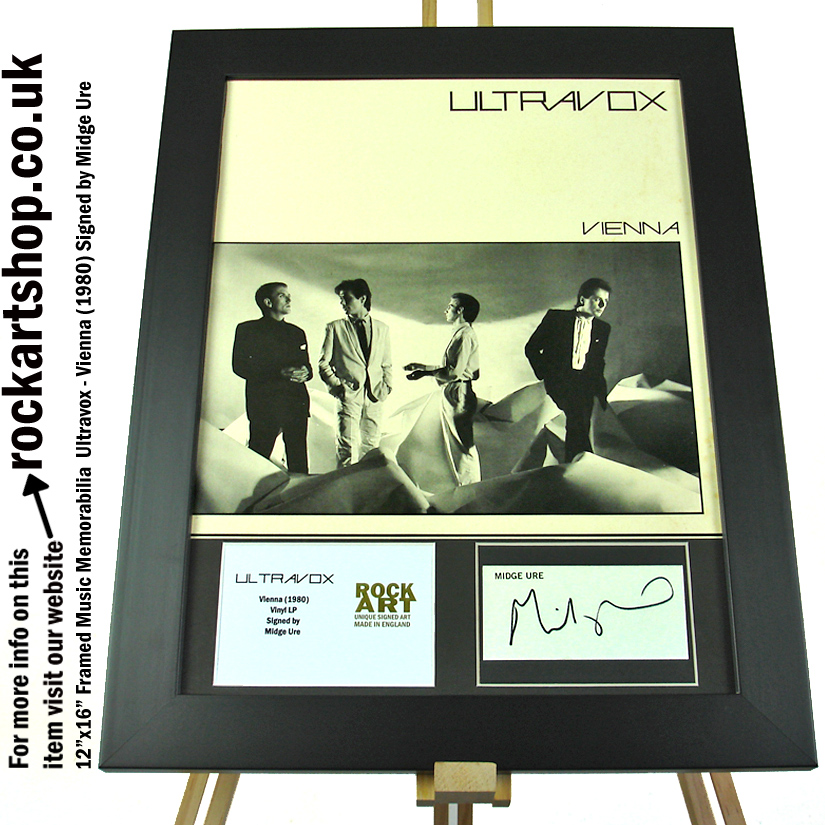 VIENNA VINYL LP SIGNED MIDGE URE ULTRAVOX SIGNED MUSIC MEMORABILIA