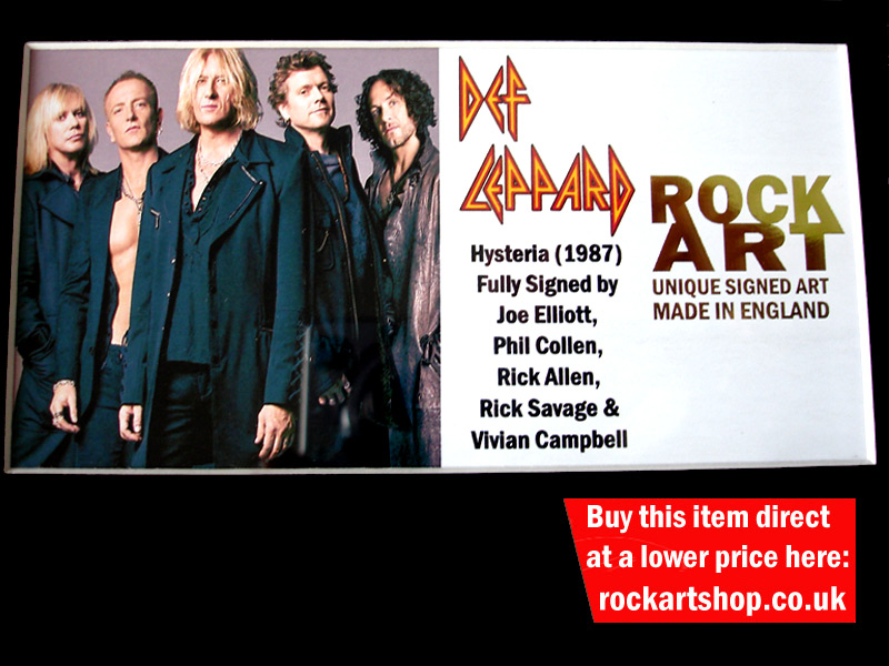 DEF LEPPARD Signed Music Memorabilia