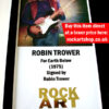 ROBIN TROWER SIGNED MUSIC MEMORABILIA