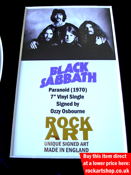BLACK SABBATH Signed Music Memorabilia