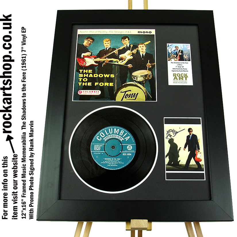 THE SHADOWS SIGNED MUSIC MEMORABILIA HANK MARVIN AUTOGRAPHED