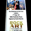 THE SHADOWS SIGNED MUSIC MEMORABILIA