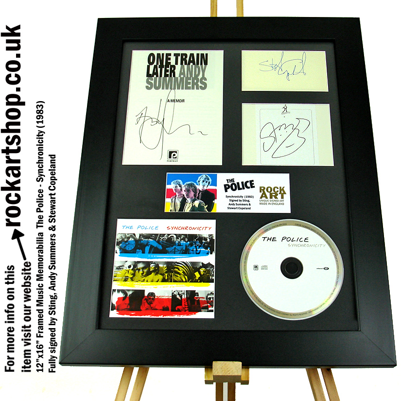 THE POLICE AUTOGRAPHED MUSIC MEMORABILIA STING ANDY STEWART