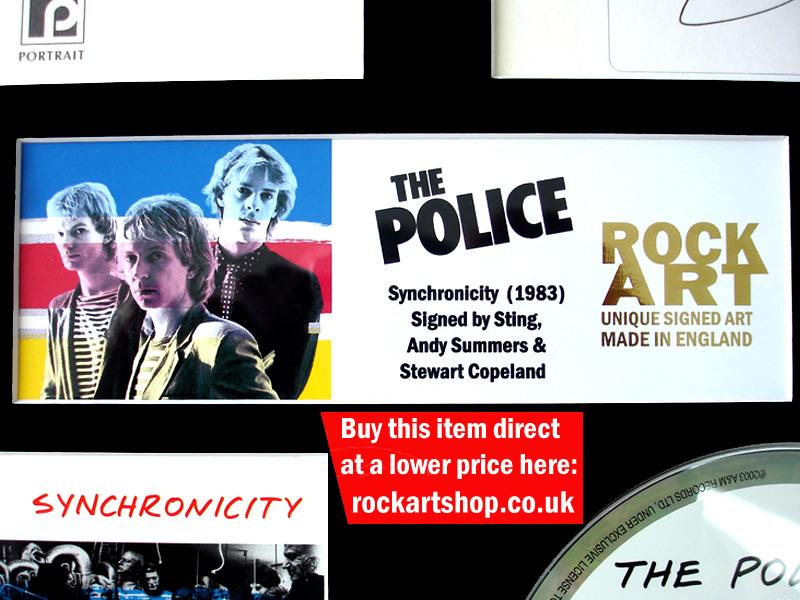 THE POLICE AUTOGRAPHED MUSIC MEMORABILIA