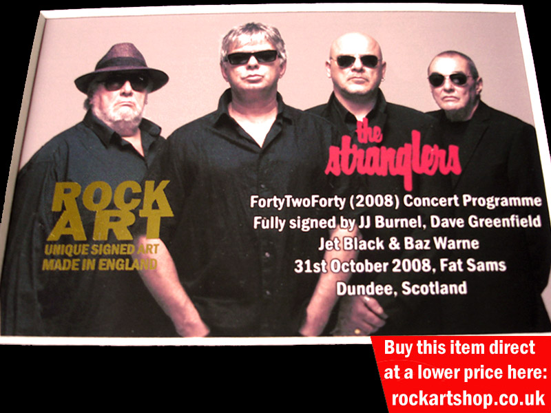 The Stranglers SIGNED MUSIC MEMORABILIA