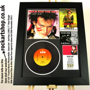 ADAM & THE ANTS AUTOGRAPHED MUSIC MEMORABILIA ANT RAP