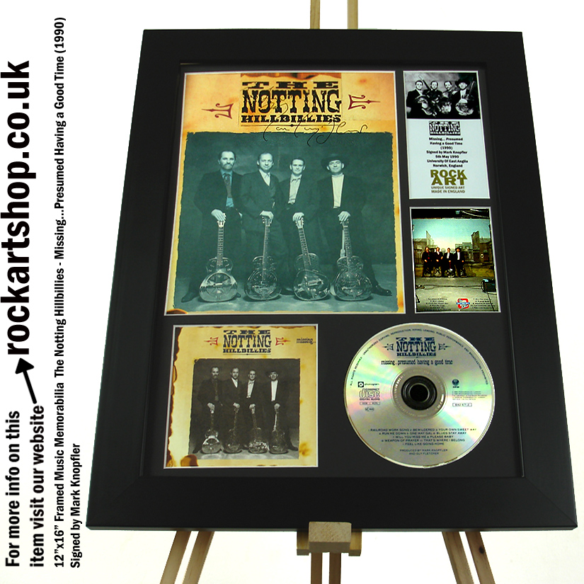 MARK KNOPFLER NOTTING HILLBILLIES AUTOGRAPHED MUSIC MEMORABILIA MARK KNOPFLER NOTTING HILLBILLIES AUTOGRAPHED MUSIC MEMORABILIA