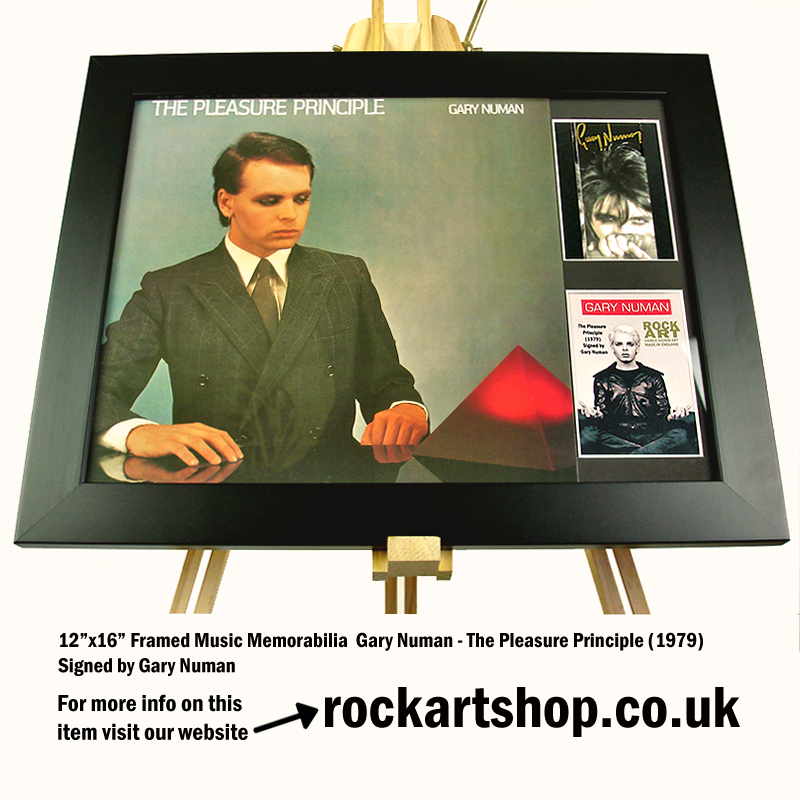 GARY NUMAN SIGNED MUSIC MEMORABILIA THE PLEASURE PRINCIPLE