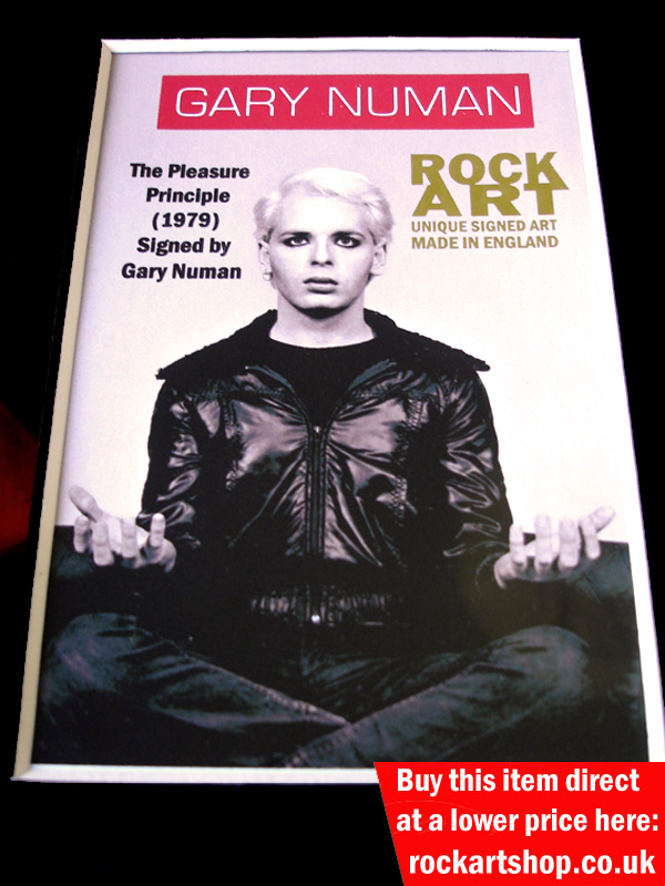 Gary Numan Signed Music Memorabilia