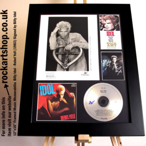 BILLY IDOL AUTOGRAPHED MUSIC MEMORABILIA REBEL YELL SIGNED