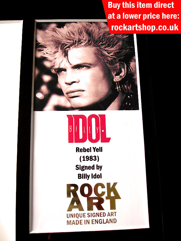 BILLY IDOL AUTOGRAPHED MUSIC MEMORABILIA
