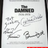 The Damned FULLY SIGNED DAVE VANIAN +BRIAN JAMES +CAPTAIN SENSIBLE +RAT SCABIES
