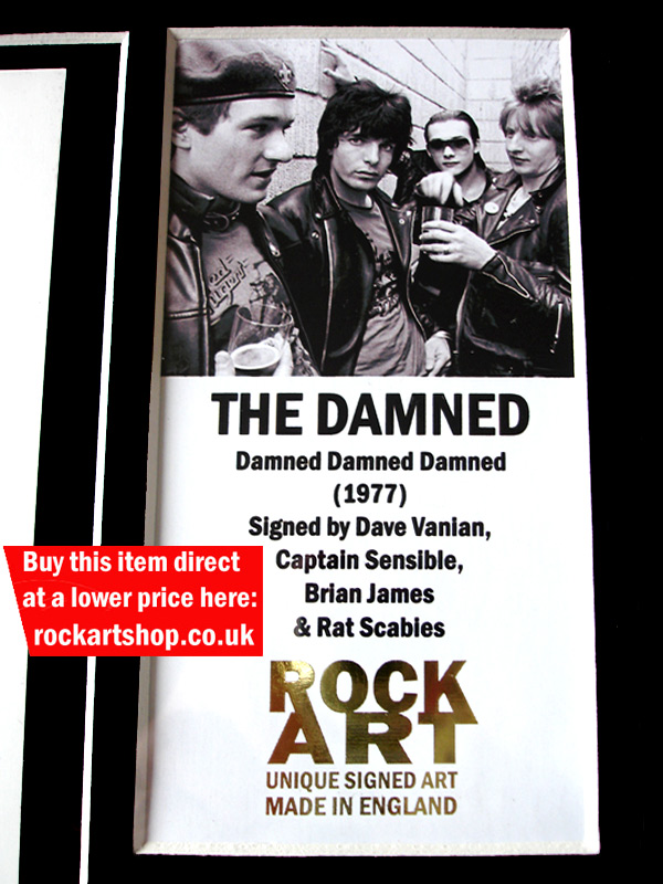 THE DAMNED AUTOGRAPHED MUSIC MEMORABILIA