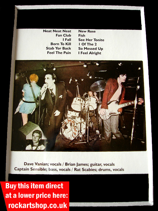 THE DAMNED SIGNED MUSIC MEMORABILIA