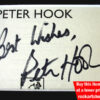 PETER HOOK AUTOGRAPH