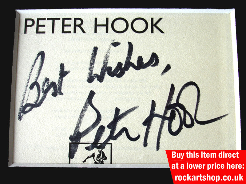 PETER HOOK AUTOGRAPH