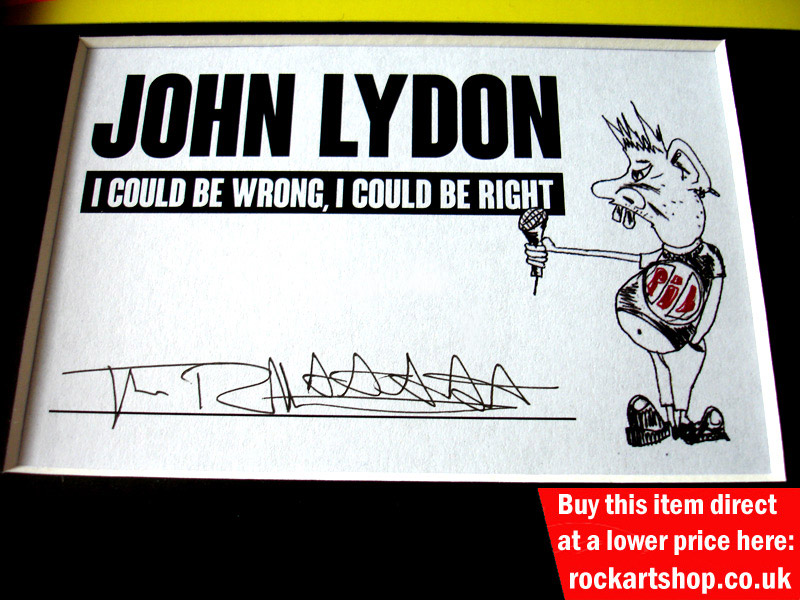 JOHNNY ROTTEN AUTOGRAPH