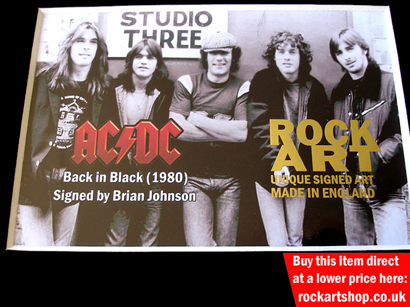 AC/DC SIGNED MUSIC MEMORABILIA
