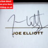 Joe Elliott Autograph Joe Elliott Autograph