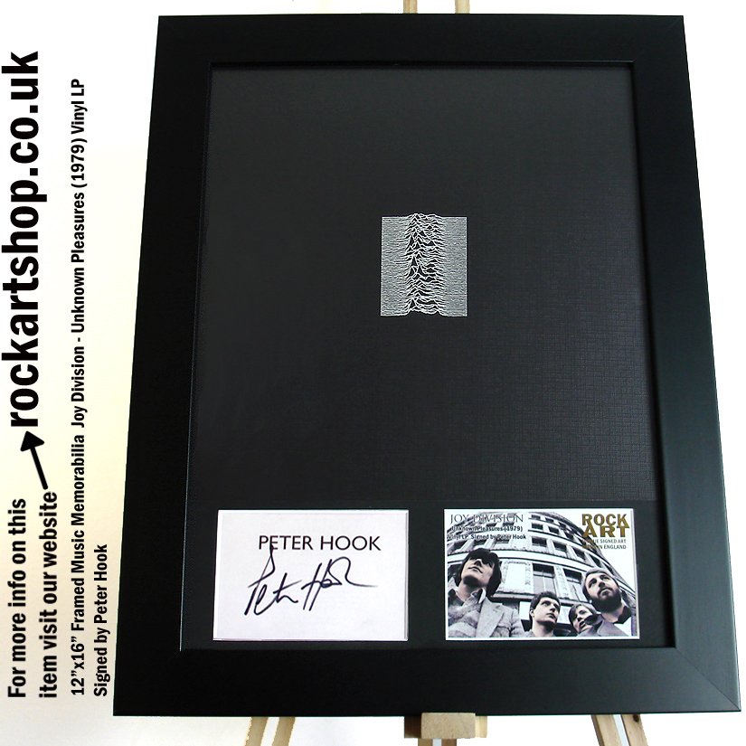 JOY DIVISION UNKNOWN PLEASURES VINYL LP PETER HOOK SIGNED
