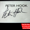 PETER HOOK AUTOGRAPH