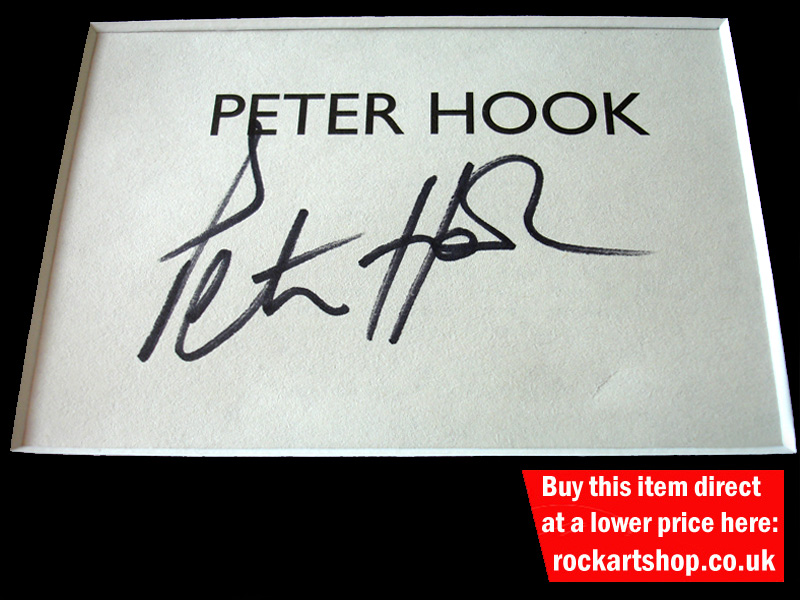 PETER HOOK AUTOGRAPH
