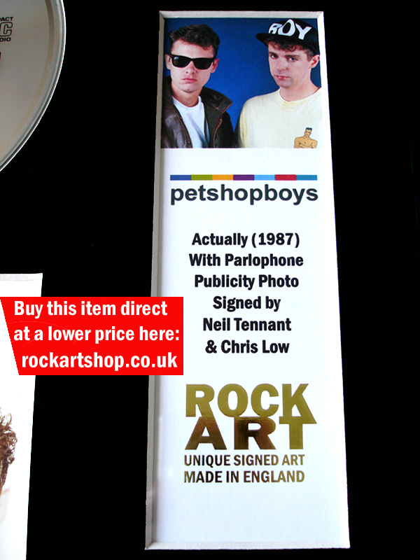 PET SHOP BOYS SIGNED MUSIC MEMORABILIA