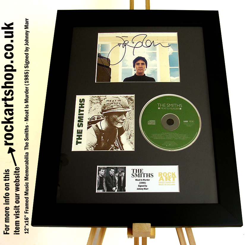 THE SMITHS SIGNED MEAT IS MURDER AUTOGRAPHED JOHNNY MARR
