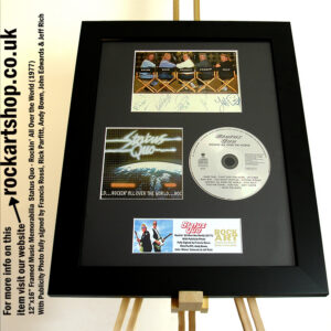 STATUS QUO FULLY SIGNED FRANCIS ROSSI +RICK PARFITT +ANDY +JOHN +JEFF