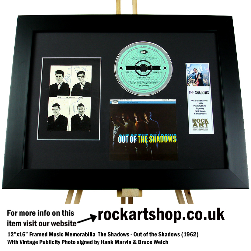 THE SHADOWS 1962 SIGNED PHOTO HANK MARVIN +BRUCE WELCH THE SHADOWS 1962 SIGNED PHOTO HANK MARVIN +BRUCE WELCH