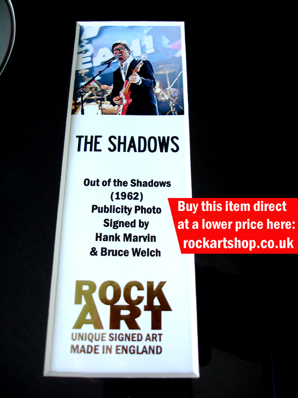 THE SHADOWS SIGNED MUSIC MEMORABILIA THE SHADOWS SIGNED MUSIC MEMORABILIA
