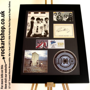 THE WHO SIGNED MUSIC MEMORABILIA ROGER DALTREY WHO'S NEXT