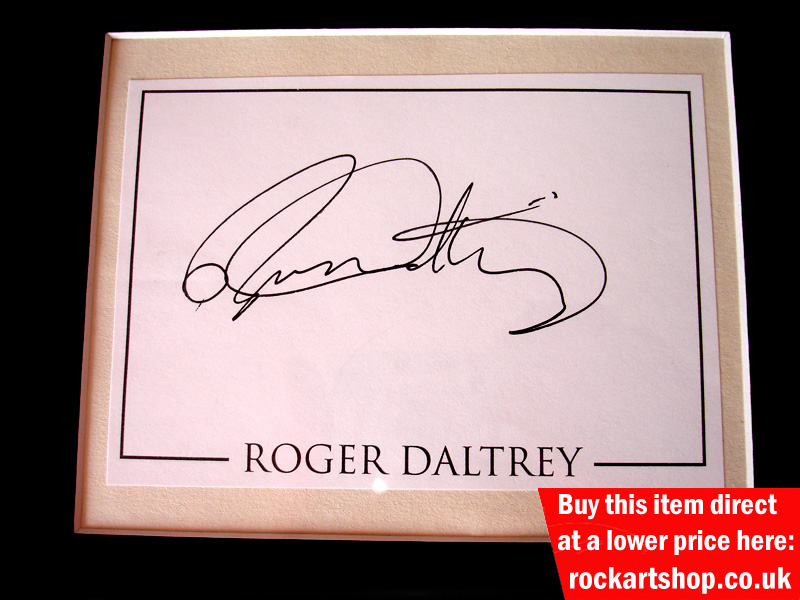 The Who SIGNED ROGER DALTREY