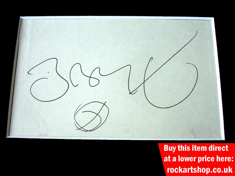 Boomtown Rats SIGNED Bob Geldof